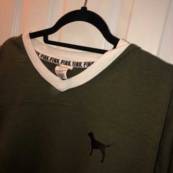 Green pink long sleeve shirt - Picture 2 of 4